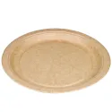 Platos Biodegradables de Cartón Kraft 23cm