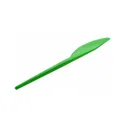 Cuchillos de Plástico Verdes Reutilizables (16,5cm)