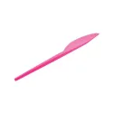 Cuchillos de Plástico Reutilizables Rosas (16,5cm)