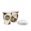 Vasos de Cartón 250ml con Tapas Drink