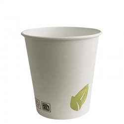 Vasos Biodegradables de Cartón Natural 4Oz/120ml Ø6,1cm