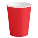 Vasos de Cartón Rojos 260ml Ø7,7cm