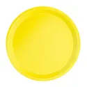 Platos Biodegradables Amarillos de Cartón 20,5cm