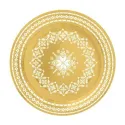 Platos de Cartón Decorados Navidad Dorados 23cm (6 Uds)