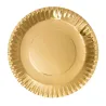 Platos de Cartón Dorados 23cm