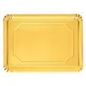 Bandejas de Cartón Rectangular Doradas 18x24cm