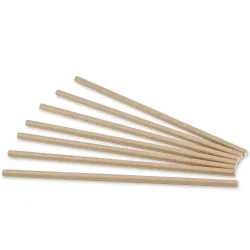 Pajitas de Papel Kraft Rectas Ø8mm x 23cm
