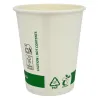 Vasos Biodegradables de Cartón Blanco "Friendly" 8Oz/240ml Ø8cm