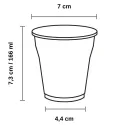Vasos de Plástico PS Vending 166ml Bicolor