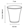 Vasos de Plástico PS Vending 166ml Bicolor