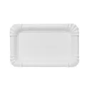 Bandejas de Cartón Rectangular 12x19cm Blancas