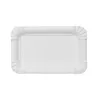 Bandejas de Cartón Rectangular 12x19cm Blancas