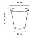 Vasos de Plástico PP 80ml Blancos