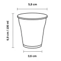 Vasos de Plástico PP 100ml Blancos