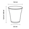 Vasos de Plástico PP 100ml Blancos