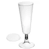 Copas de Cava de Plástico CON TAPA 150ml Transparentes