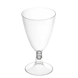 Copas de Plástico PS Agua/Vino 220ml Transparente