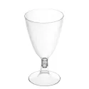 Copas de Plástico PS Agua/Vino 220ml Transparente