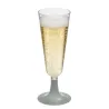 Copas de Cava de Plástico PS 150ml Pie Plata