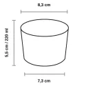 Vaso Chiquito Plástico PS 220ml Transparentes