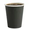 Vasos de Cartón Negros 260ml Ø7,7cm