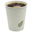 Vasos de Cartón Blanco "Natura Hojas" 12Oz/360ml Ø9cm