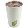 Vasos de Cartón Blanco "Natura Hojas" 16Oz/480ml Ø9cm