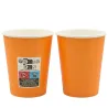 Vasos de Cartón Naranjas (260ml)