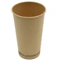 Vasos Biodegradables de Cartón Kraft 16Oz/480ml Ø9cm