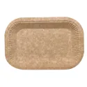 Bandejas Biodegradables Cartón Kraft Antigrasa 23x15cm