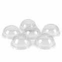 Tapas Cúpula con Agujero para vaso PET de Ø7,8cm