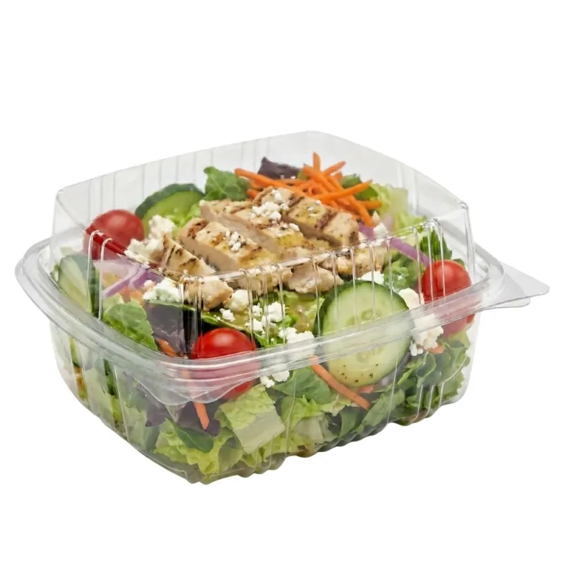 Envases con Tapa Alta Plana Plástico PET 750cc Transparentes