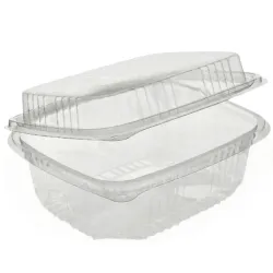 Envases con Tapa Alta Plana Plástico PET 1.500cc Transparentes