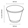 Vasos de Plástico PET 270ml Ø 9,5cm Transparentes