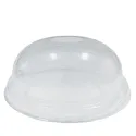 Tapa de Plástico PET de Cúpula con Agujero (9,5cm díámetro)