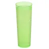 Vasos de Plástico PP Tubo 300ml Inyectado Verde Flúor