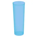 Vasos de Plástico PP Tubo 300ml Inyectado Azul Flúor