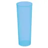 Vasos de Plástico PP Tubo 300ml Inyectado Azul Flúor