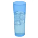 Vasos de Plástico PP Tubo 300ml Inyectado Azul Flúor