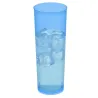 Vasos de Plástico PP Tubo 300ml Inyectado Azul Flúor