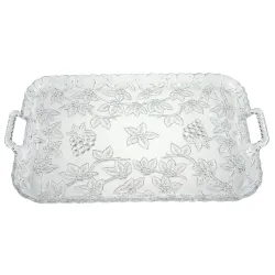 Bandeja de Plástico PS Lux Transparente Reutilizable 47x33cm