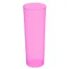 Vasos de Plástico PP Tubo 300ml Inyectado Fucsia Flúor