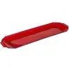 Bandeja de Plástico PS Lux Rojo Translúcido Reutilizable 46x14,5cm