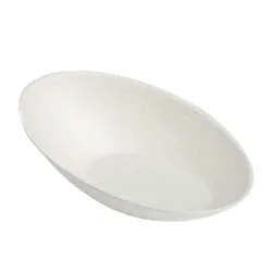 Mini Platos Biodegradables Degustación Ovalados 8x5cm