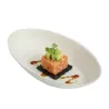 Mini Platos Biodegradables Degustación Ovalados 8x5cm