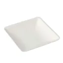 Mini Platos Biodegradables Degustación Cuadrados 6,5x6,5cm