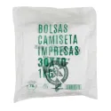 Bolsas de Plástico Asas Camiseta 30x40cm Recicladas y Reutilizables