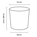 Vaso Chiquito Alto Plástico PS 330ml Transparentes