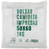 Bolsas de Plástico Asas Camiseta 50x60cm Recicladas y Reutilizables