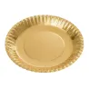 Platos de Cartón Dorados 18cm